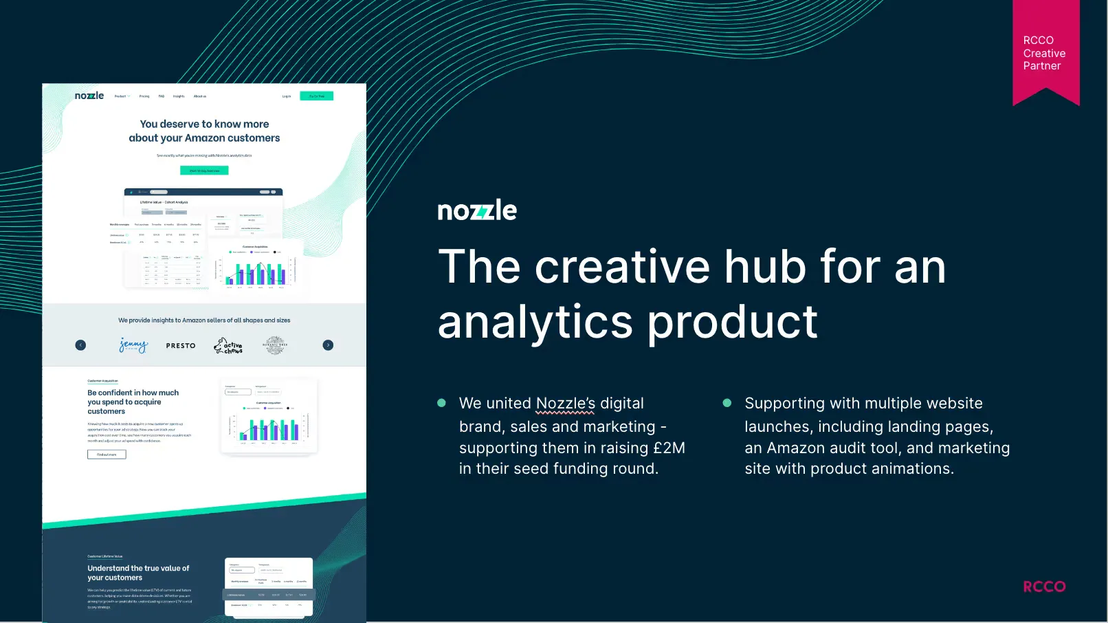 Case study for Nozzle - an analytics product developed with React